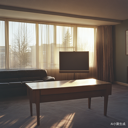 夕阳下的居民楼补课班室内景