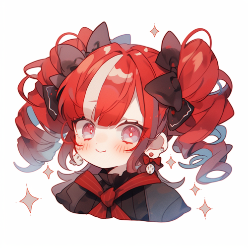 红色双马尾魅魔萝莉调皮性感形象