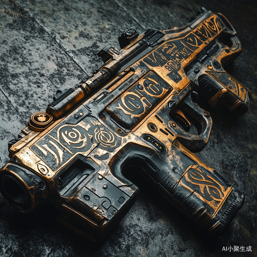 充满科技感的符文枪械