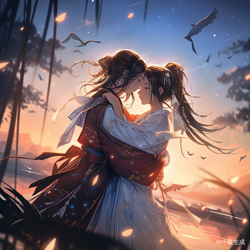 牛郎织女浪漫鹊桥深情夜空瞬间