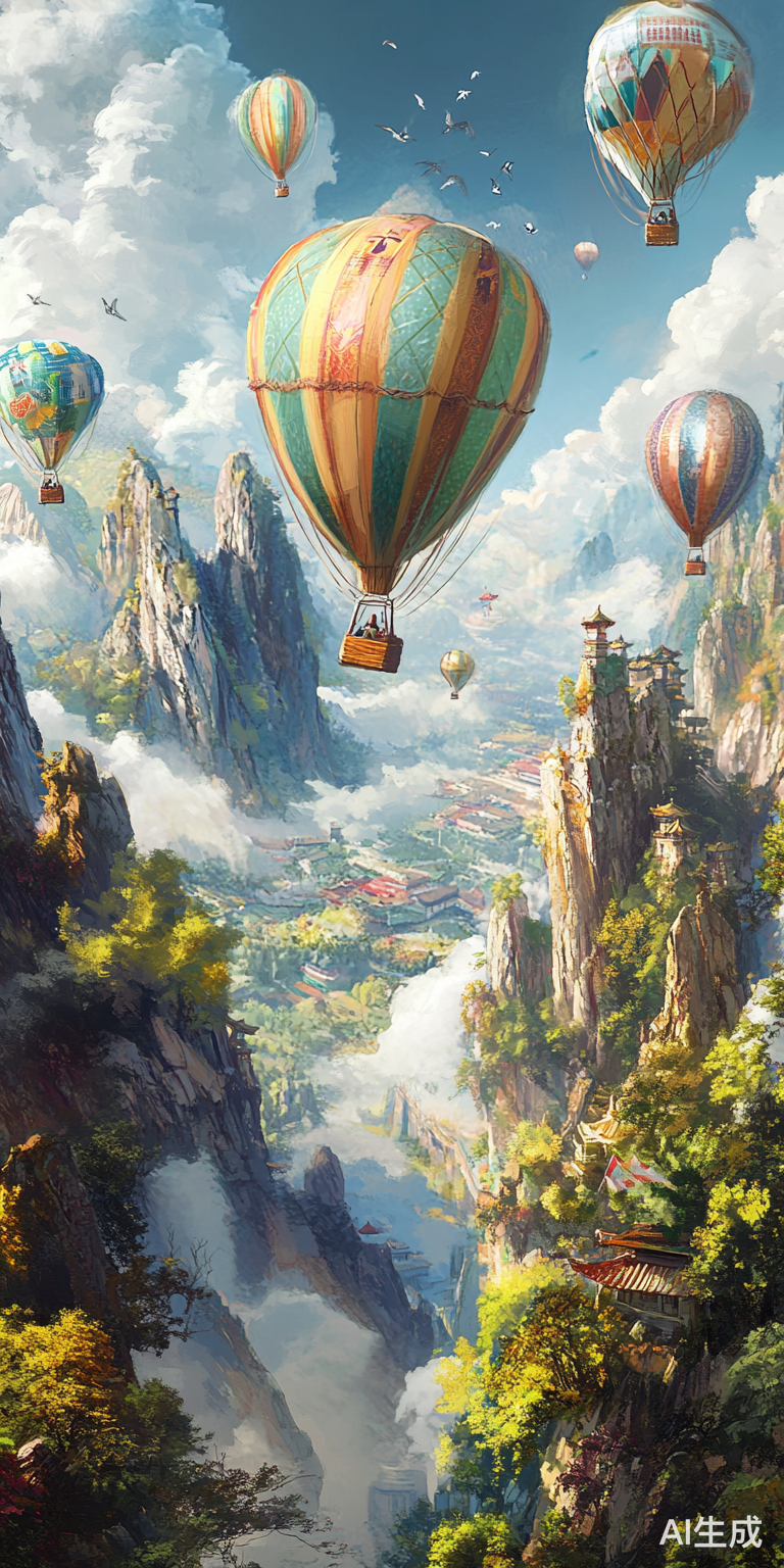 梦话与气球在天空的奇妙旅程