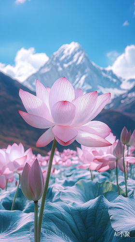 Himalayan Snow Lotus Blooming in Stunning 8K Detail