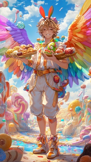 梦幻糖果世界中的零食代言天使