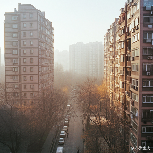 阳光明媚的早晨繁忙的城市生活