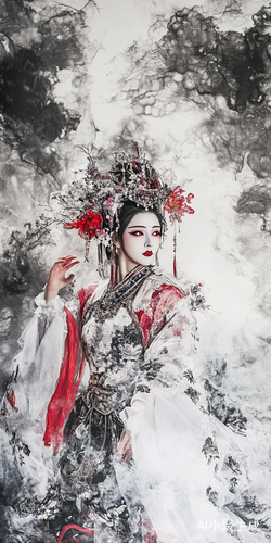 优美清冷的京剧花旦戏台高清画质