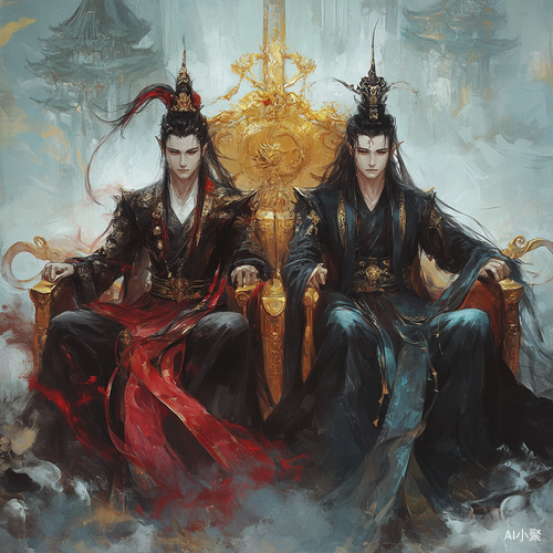 魔道祖师魏无羡蓝忘机合体形态坐殿堂王座