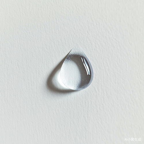 梦幻水滴微缩摄影的极简水彩艺术