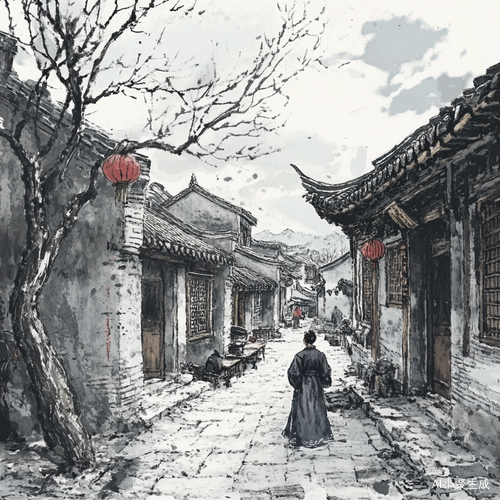 清代小镇张吴邻居与窄巷故事