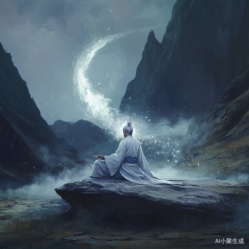 空谷仙道长打坐接宇宙白光的神秘瞬间