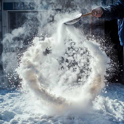 哈尔滨雪地热水瞬间变水气的奇妙景象