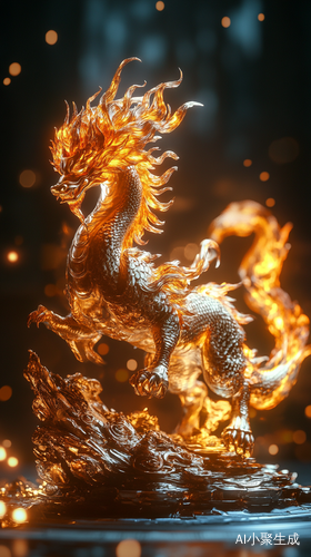 中国瑞兽火麒麟的缓缓走来