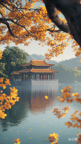 颐和园八月桂花醉人美景