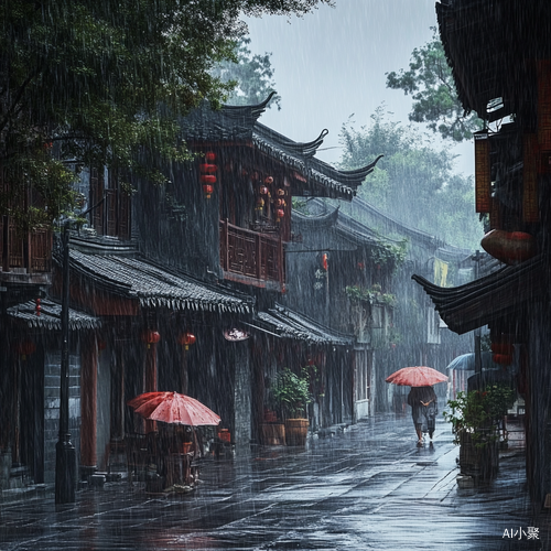 倾盆大雨带来的影响与景象