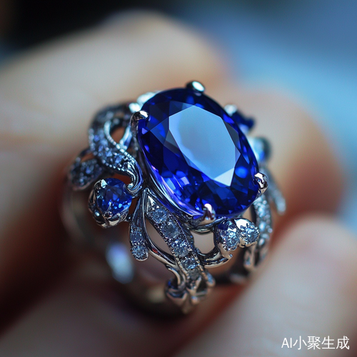 浪漫蓝宝石戒指象征一生唯一的爱情