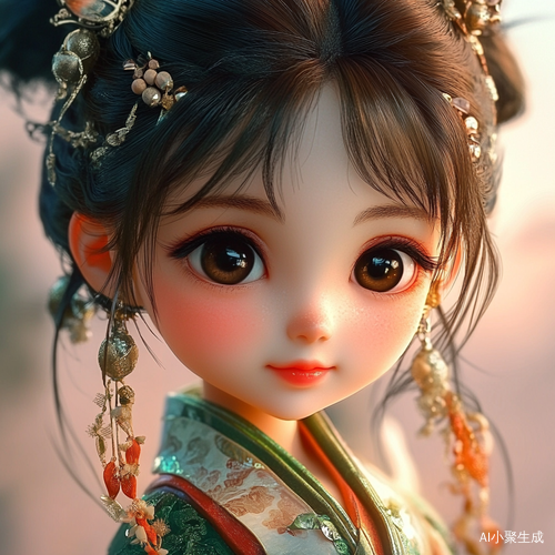 可爱的大眼睛中国女孩