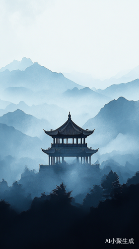 望湖楼下乌云密布即将来临的骤雨