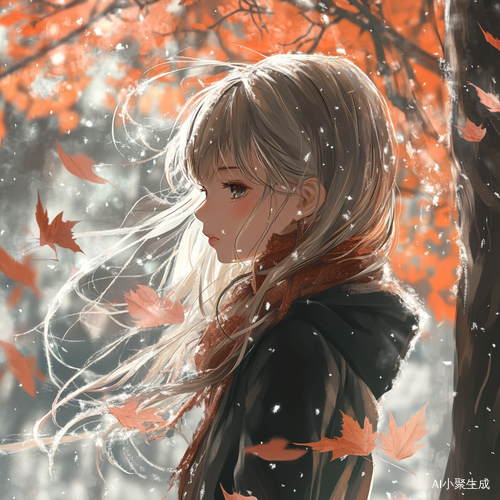秋季高冷感长发动漫女生形象
