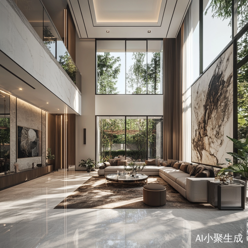 豪华别墅大厅现代家居设计展现奢华生活方式