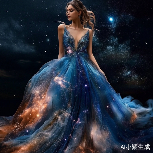 优雅大气流星主题晚礼服设计