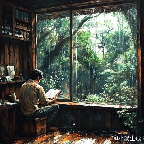 山林木屋中的沉香与专注阅读的心之力