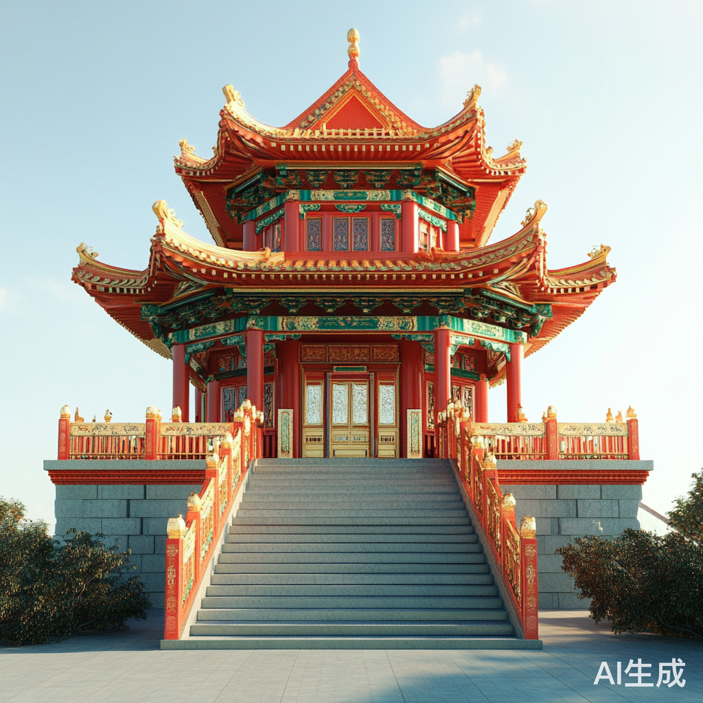 浅色背景下的西方文化神圣殿堂