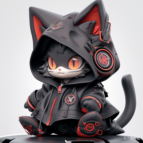 Q版小猫咪厚涂艺术作品