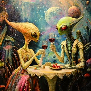 外星球上的异星人浪漫聚会