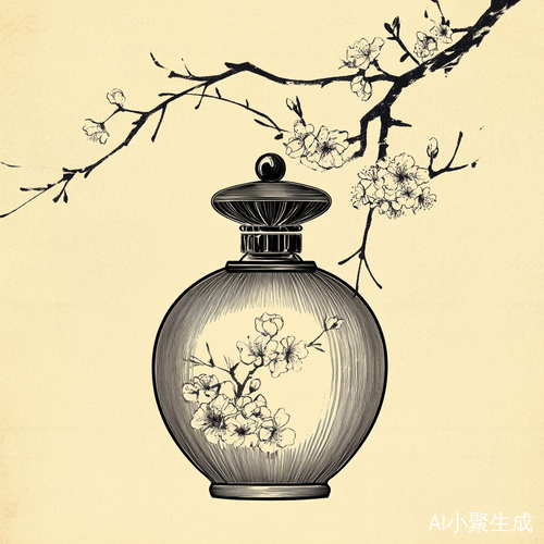 中国风唯美简洁线条香水logo设计