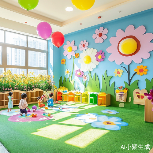 春天幼儿园生机勃勃的环创活动