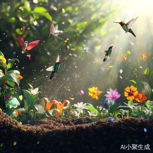 春天的种子与复苏的希望与生机