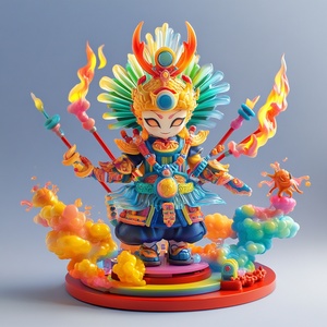 创意DIY哪吒玩具设计包含可拆卸部件与发光元素