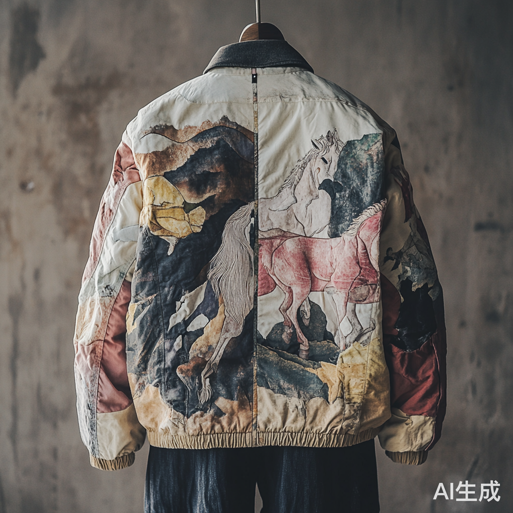 高端儿装设计骏马图案与小狗logo