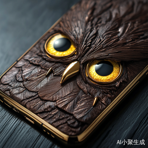 猫头鹰风格手机设计展现独特工艺与现代美感