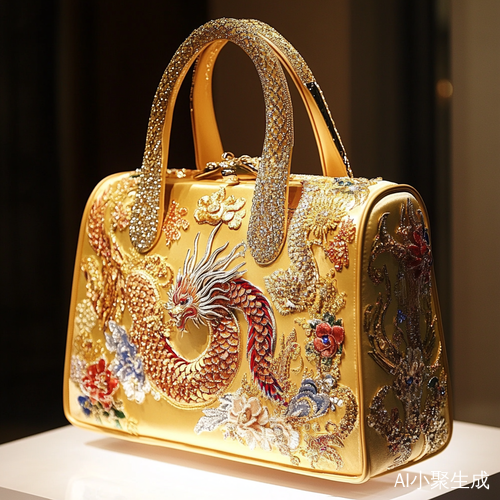 华丽黄金手提包展现奢华魅力与精湛工艺