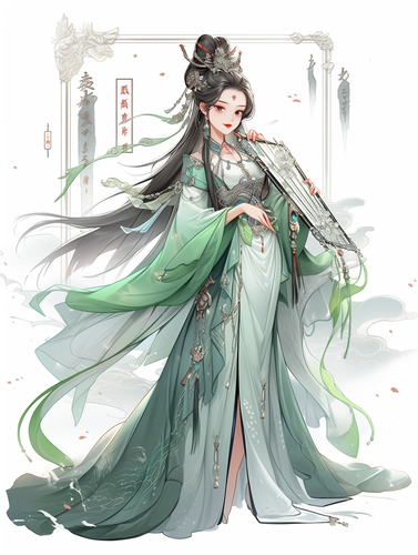 漫画风格,中国古代一位皇后,玉骨冰肌,眼睛宛若秋水一般,清澈、明亮,肌肤胜雪,黑发,绝美的容貌,完美的身材,面色潮红,诱惑,可以看到全身,秀脚长腿,丁字裤,火红的肚兜绣着星星点点的凤凰,背景是古木大床,鲜红装饰,完美构图,高清质量