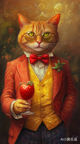 帅气酷酷的柠檬草莓猫将军