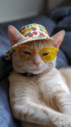 帅气酷酷的柠檬草莓猫将军