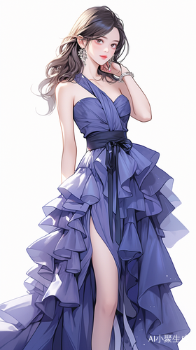 现代神女礼服裙精致肖像超高清电影CG作品