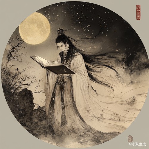 文曲星下凡，将书圈展开，将灵光点给屏幕前的你
