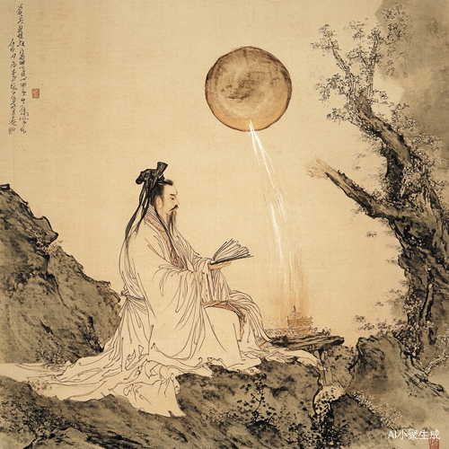 文曲星下凡，将书圈展开，将灵光点给屏幕前的你