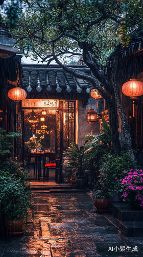 江南老宅,雨后,傍晚,院子里有微弱的灯光,潮湿的青石板地面,院子里的一树流苏如雪,香飘十里醉人心,泡壶茶,过花草为伴的烟火生活!