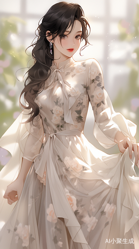 现代神女美丽礼服裙肖像画超高清细节完美之作