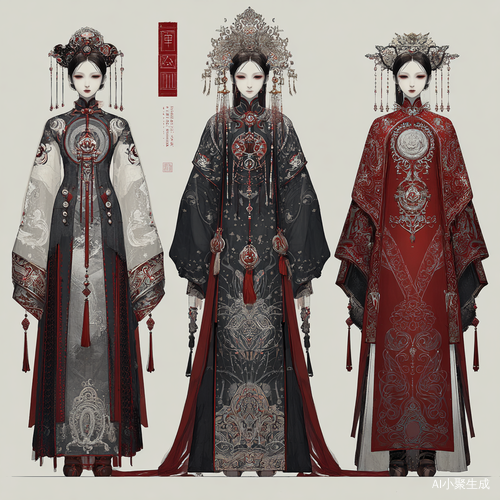 国潮风格服装设计结合传统元素的四款创意展现