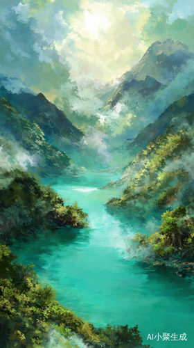 宽阔湖面与群山的治愈意境