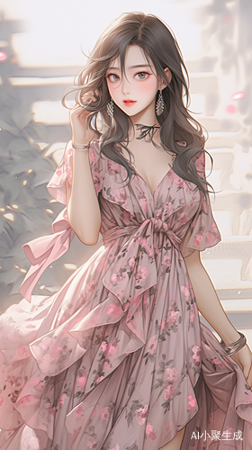 现代神女礼服裙高清肖像极致美感与细节
