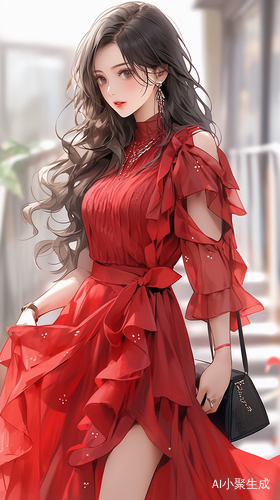 现代神女礼服裙精致肖像高清细节动人美景