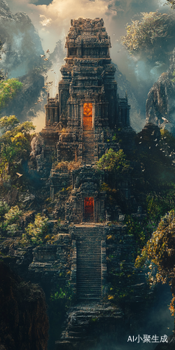 古庙,深景,高清
