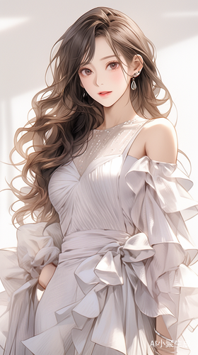 现代神女礼服裙的细腻与完美细节