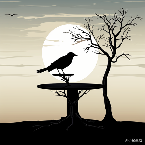 乌鸦站在桌子上