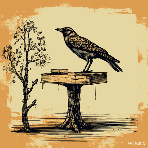 乌鸦与光秃秃的树